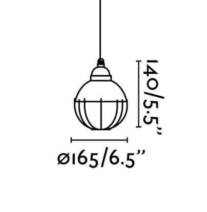 Suspension Suspension CLAIRE-3L noire brillant Faro Lumisign