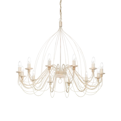 Suspension CORTE-SP12 blanche effet antique