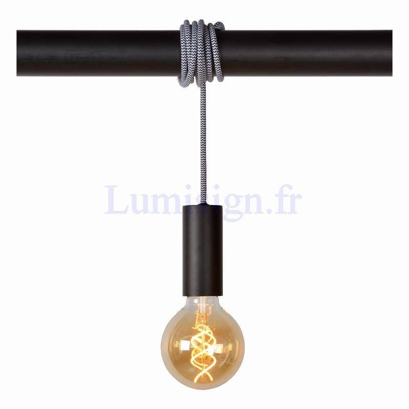 Suspension Suspension JAIME noire Lucide Lumisign