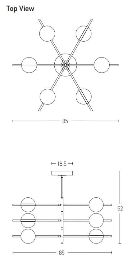 Suspension Suspension LED Zambelis 2002 noire Zambelis Lumisign