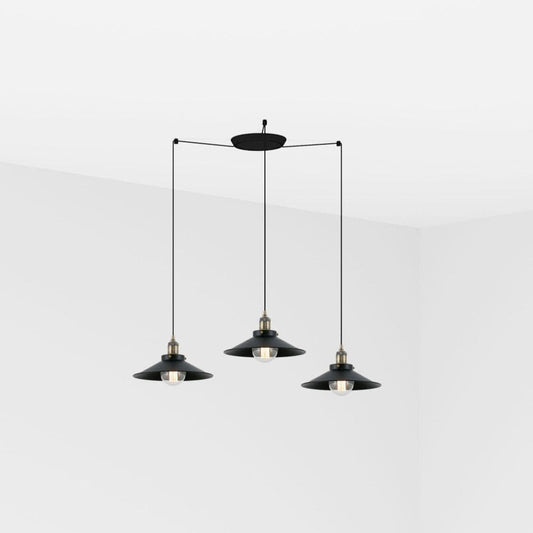 Suspension Suspension MARLIN-3L or vieilli et noir Faro Lumisign