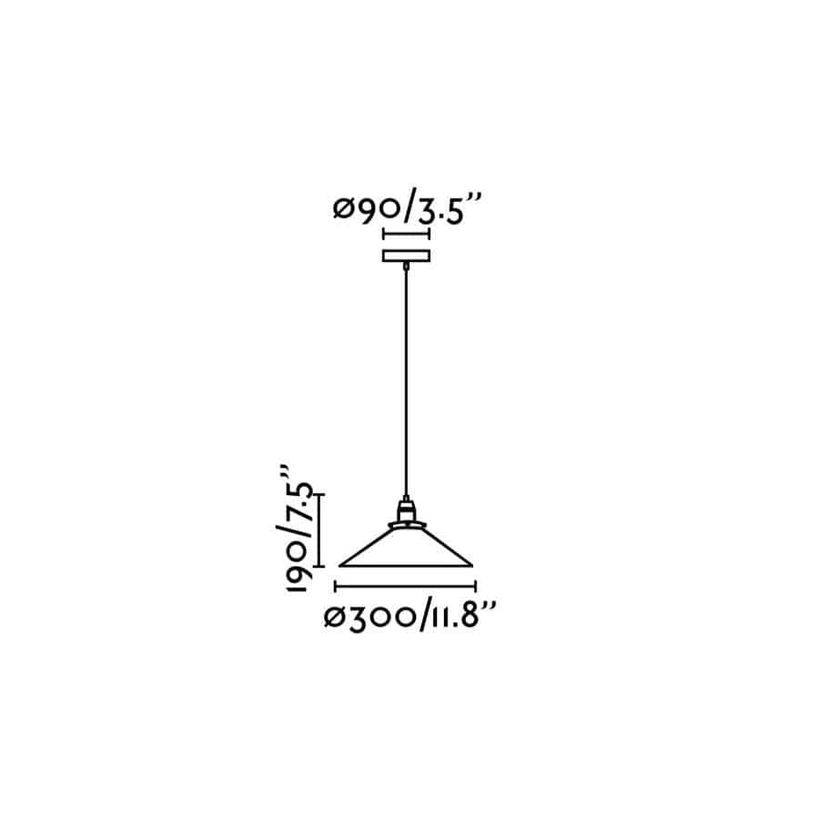 Suspension Suspension MARLIN or vieilli et noir Faro Lumisign