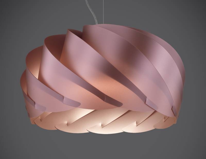 Suspension Suspension polilux HALF Ø 26, 42 ou 55 cm rose Linéa-Zéro Lumisign