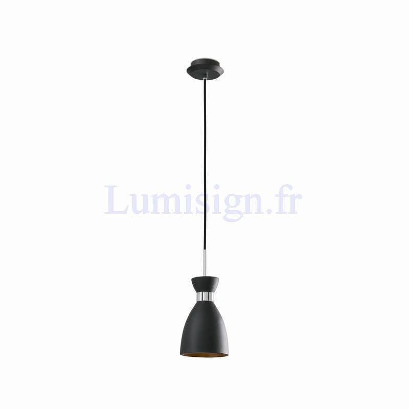 Suspension Suspension RETRO noire or Faro Lumisign