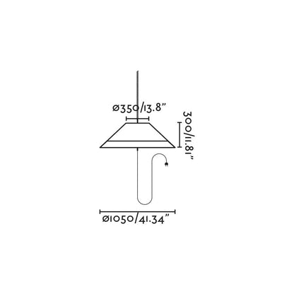 Suspension extérieure Suspension SAÏGON OUT C100 portable ocre Faro Lumisign