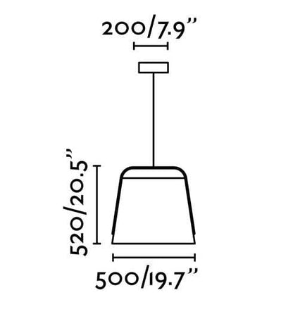 Suspension Suspension STOOD noire et bois Faro Lumisign