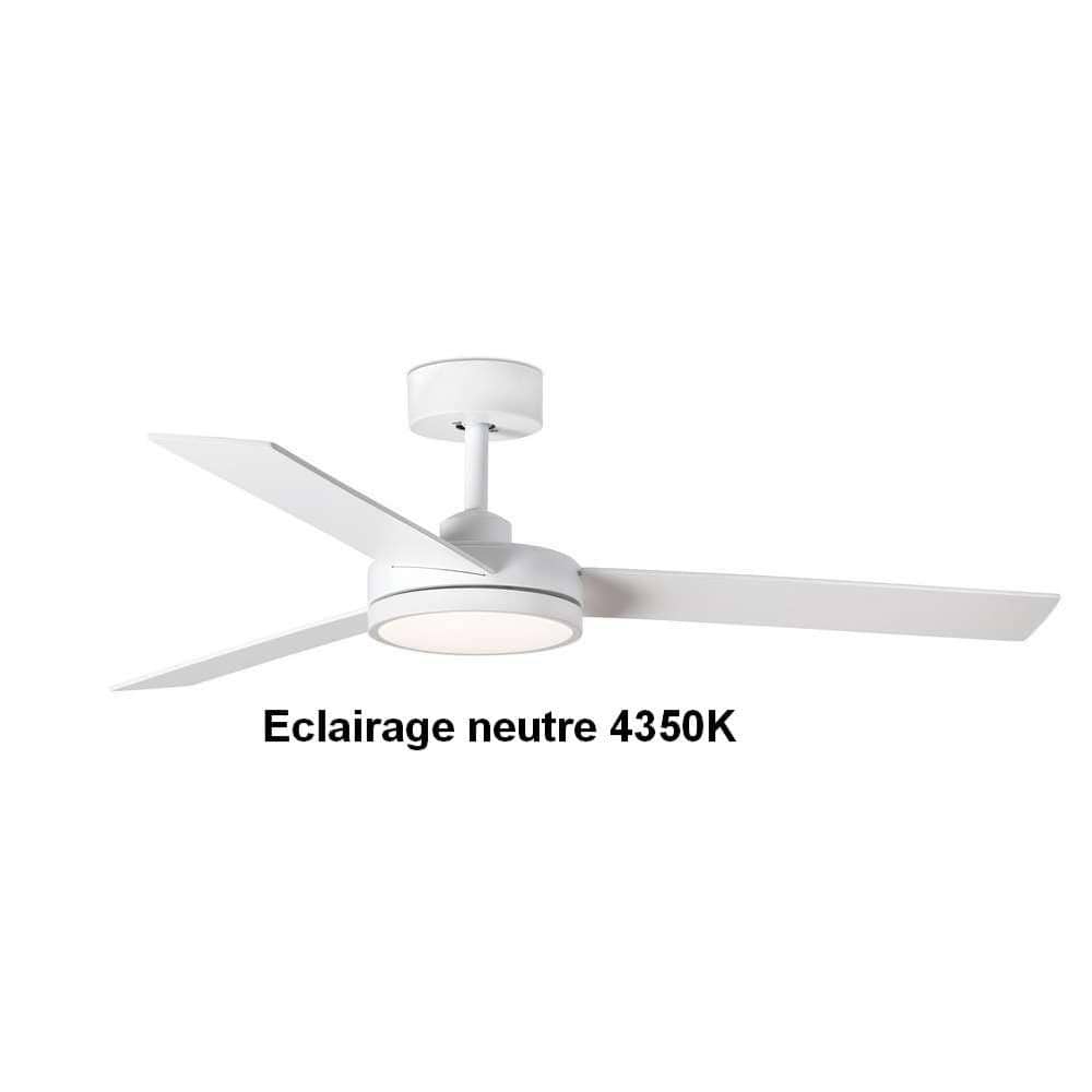 ventilateur de plafond Ventilateur de plafond BARTH blanc Faro Lumisign