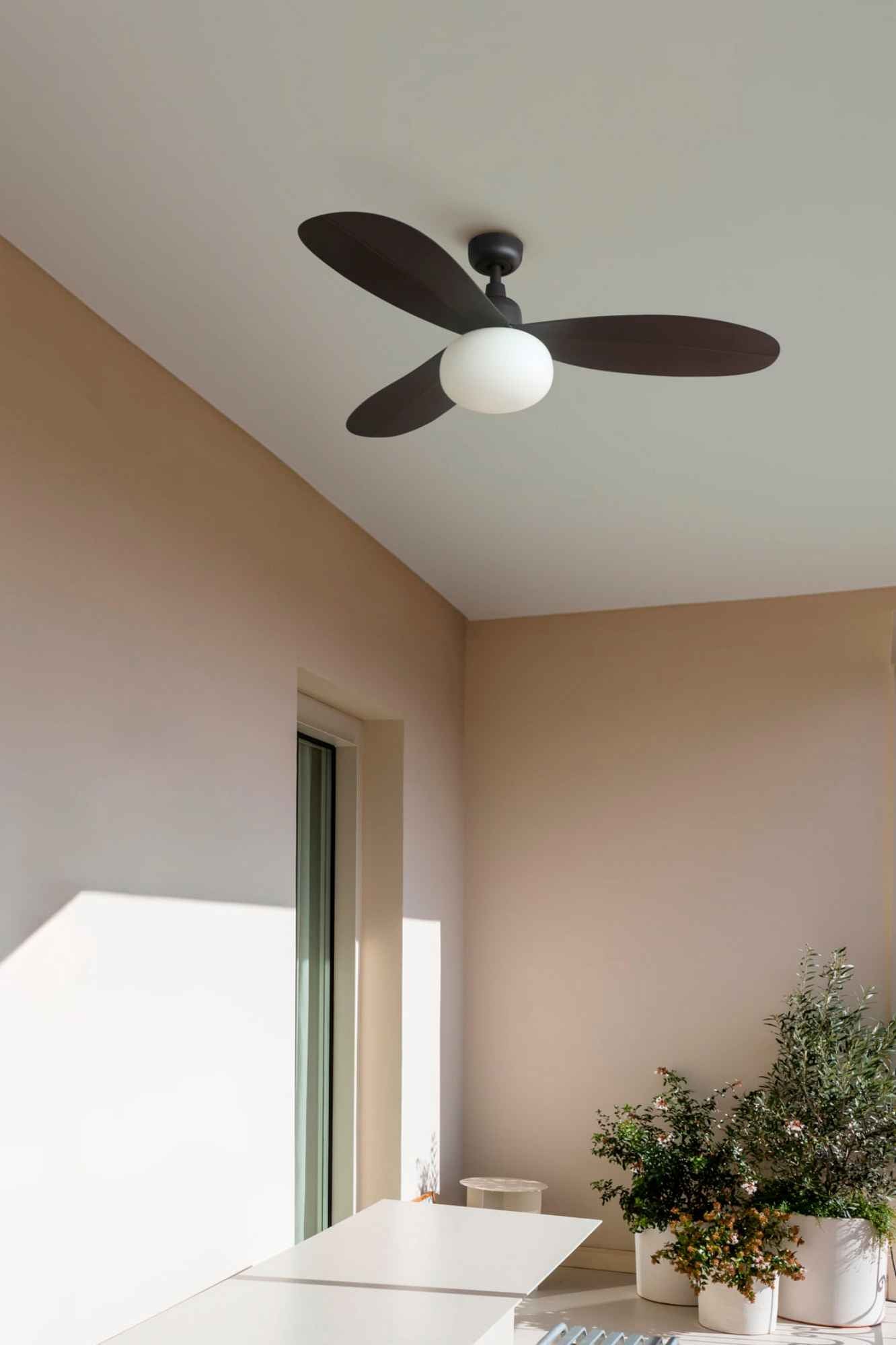 Profitez d'un rafraîchissement optimal avec le ventilateur de plafond extérieur PALMA