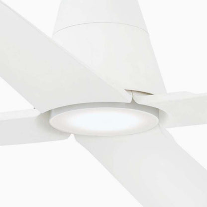 ventilateur de plafond Ventilateur de plafond intérieur/extérieur TYPHOON blanc avec luminaire Faro Lumisign