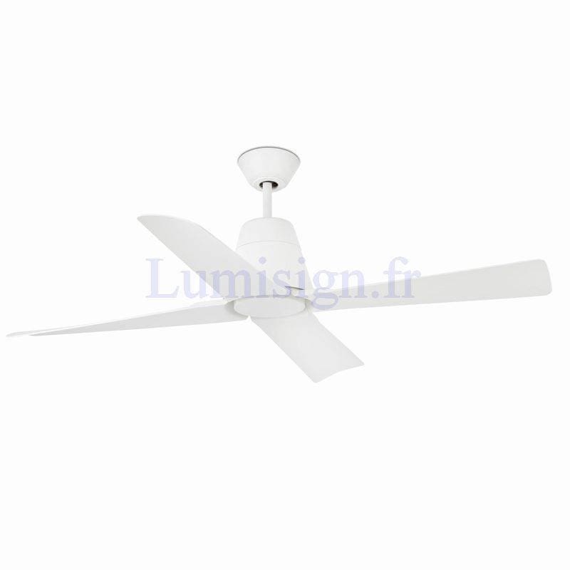 ventilateur de plafond Ventilateur de plafond intérieur/extérieur TYPHOON blanc Faro Lumisign