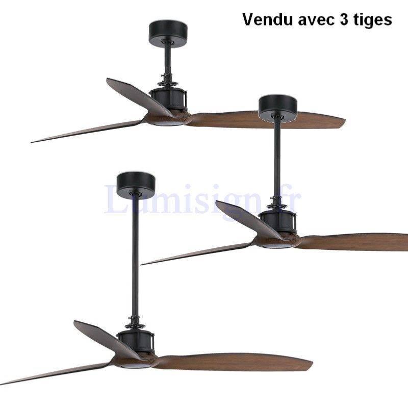 ventilateur de plafond Ventilateur de plafond JUST FAN marron Faro Lumisign