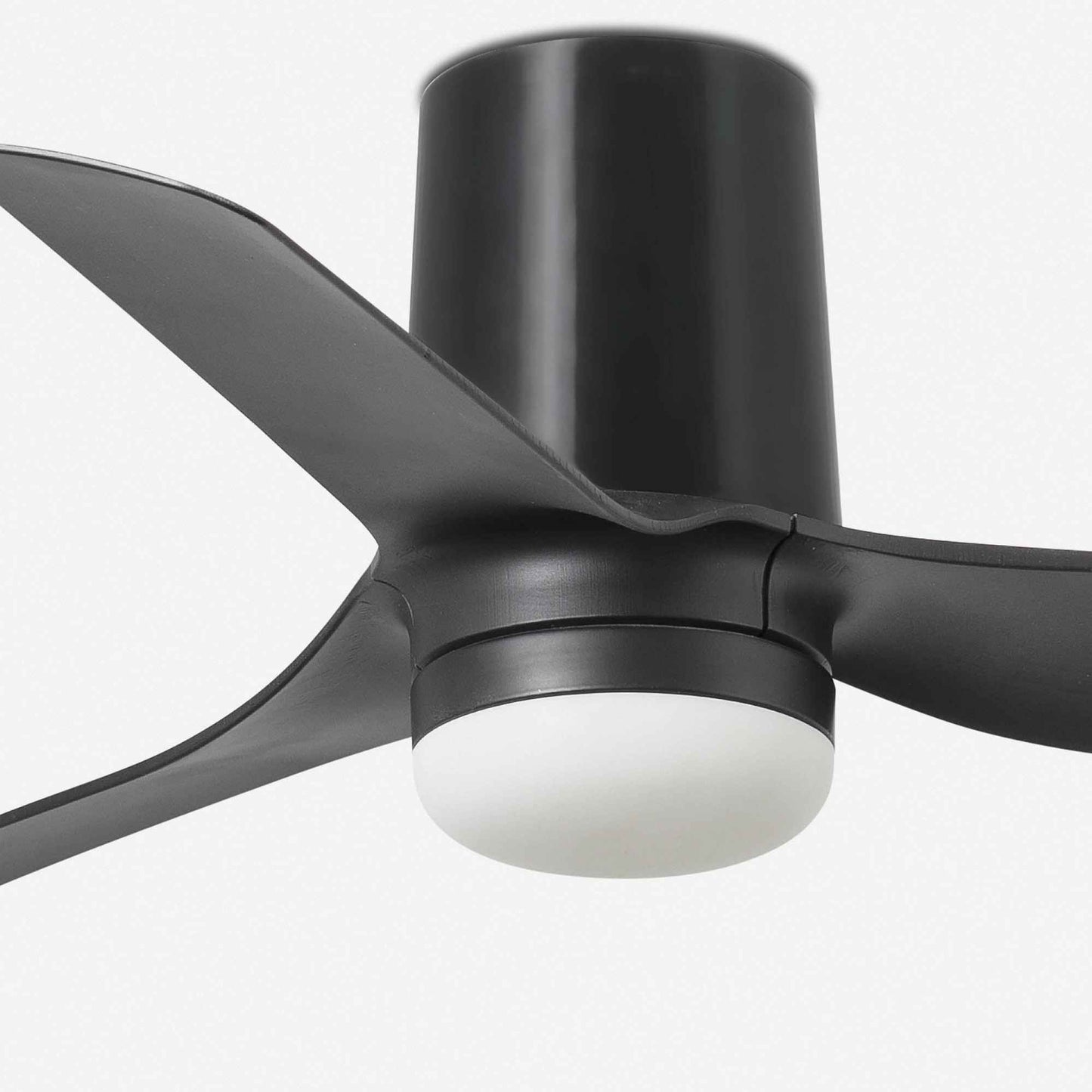 Ventilateur de plafond mini PUNT TUB noir avec luminaire