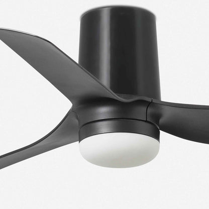 Ventilateur de plafond mini PUNT TUB noir avec luminaire