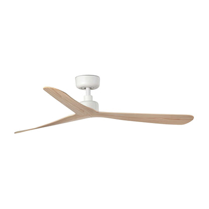 Ventilateur de plafond ROCKER Ø 1320 mm blanc pales frêne