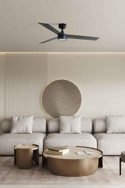 Le ventilateur de plafond RUDDER L noir, l'allié parfait pour votre intérieur