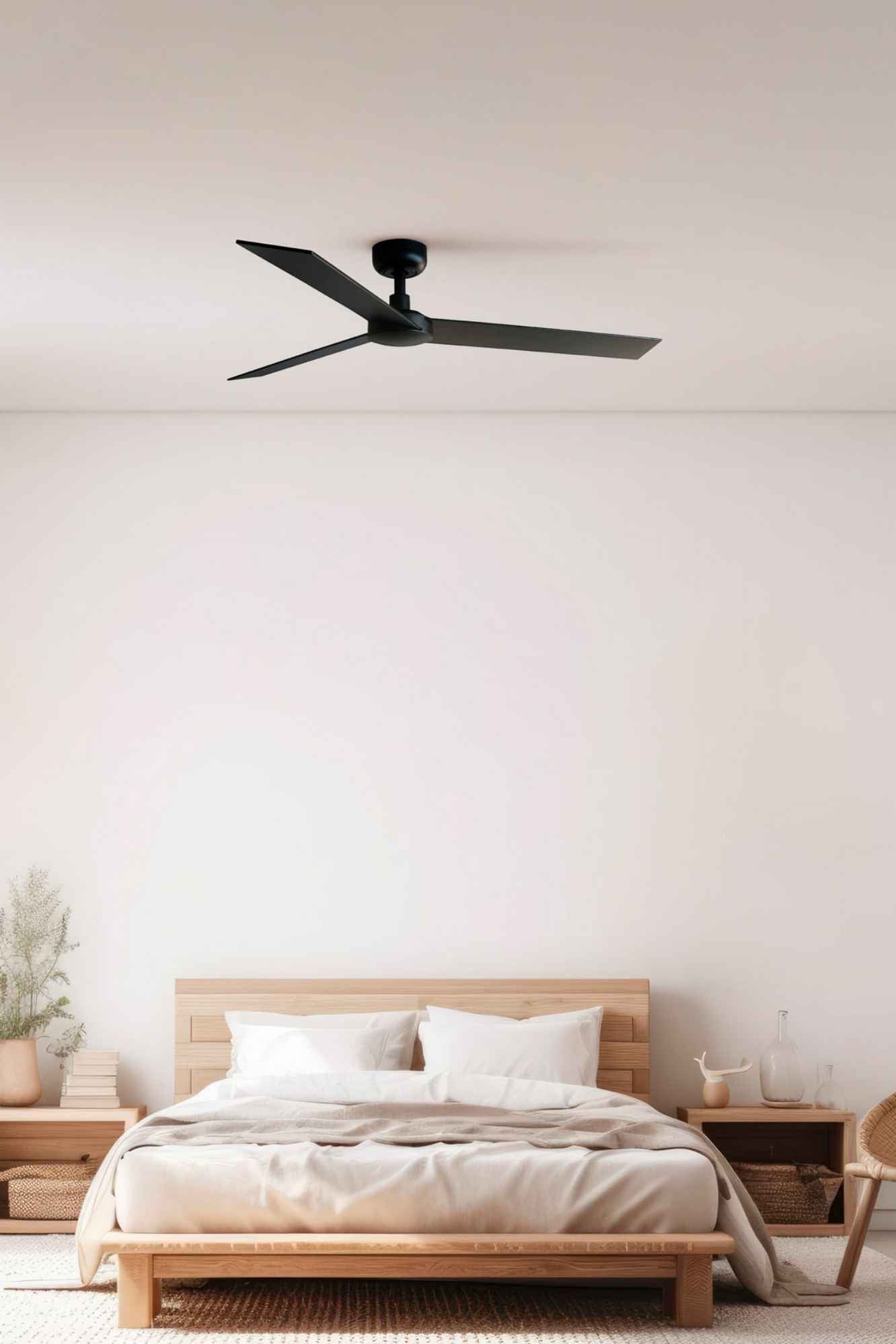 Le ventilateur de plafond RUDDER L noir : Élégance et Fonctionnalité pour votre Intérieur