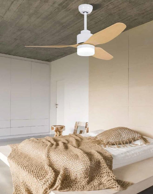 ventilateur de plafond Ventilateur de plafond Zambelis 19130 blanc pales érable Zambelis Lumisign