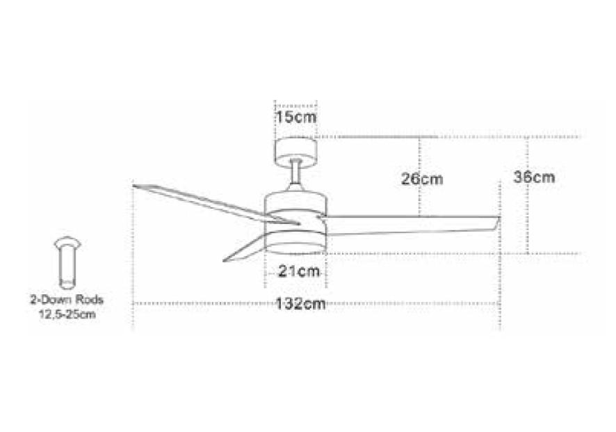 ventilateur de plafond Ventilateur de plafond Zambelis 19134 chrome satin Zambelis Lumisign