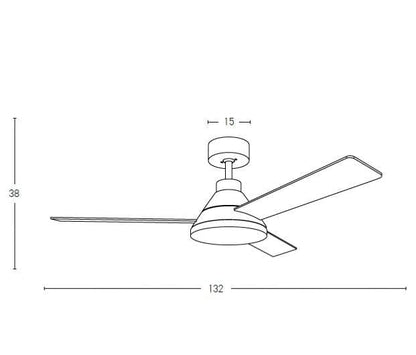 ventilateur de plafond Ventilateur de plafond Zambelis 22083 Ø 1320 Zambelis Lumisign