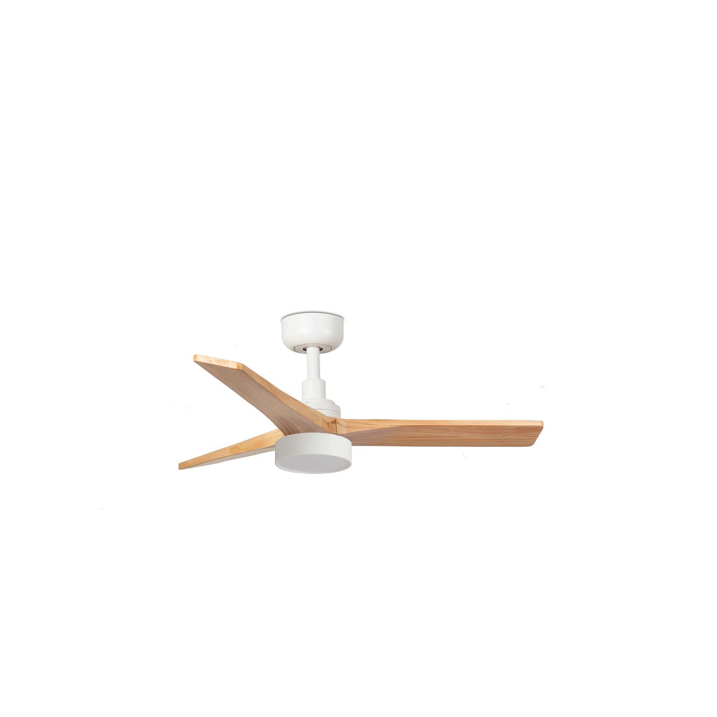 Ventilateur de plafond avec lampe KLIM-S Ø 925 mm blanc pales chêne clair