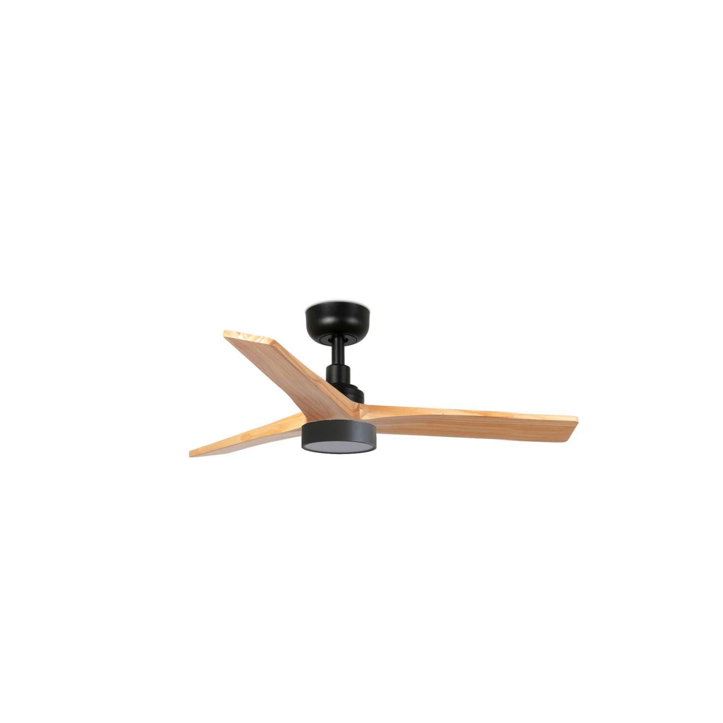  ventilateur de plafond KLIM-S Ø 925 mm noir pales chêne clair
 avec LED
