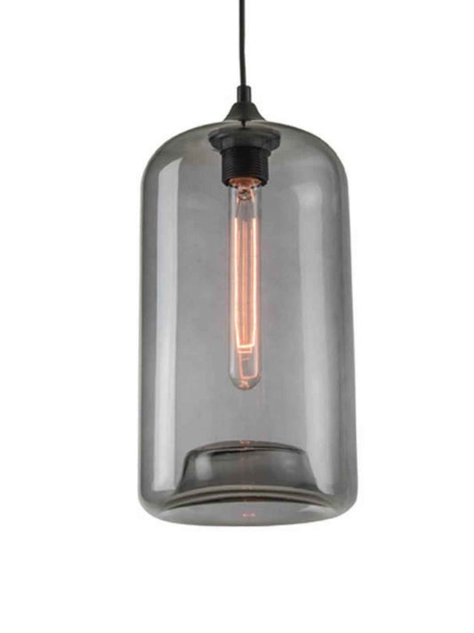 Suspension Suspension verre fumé zambelis-14101 grise Zambelis Lumisign