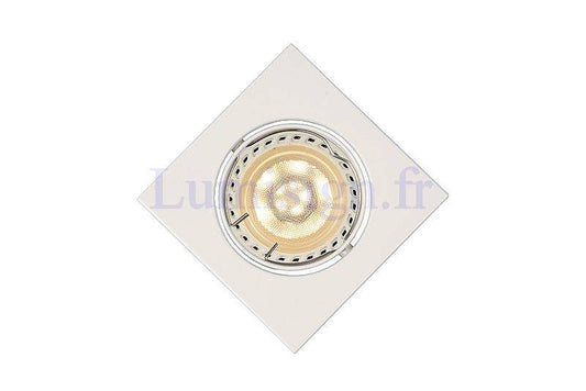 Spot encastrable LED FOCUS carré blanc - Lumisign