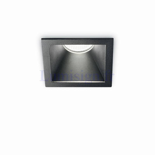 Spot encastrable basse luminance LED GAME carré noir - Lumisign