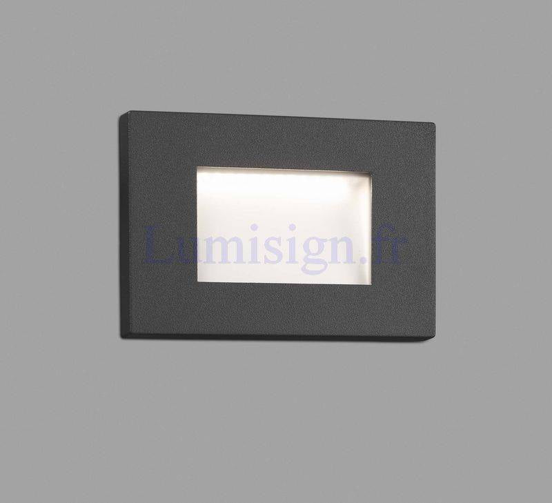 Applique extérieure encastrable LED 5W SPARK anthracite - Lumisign
