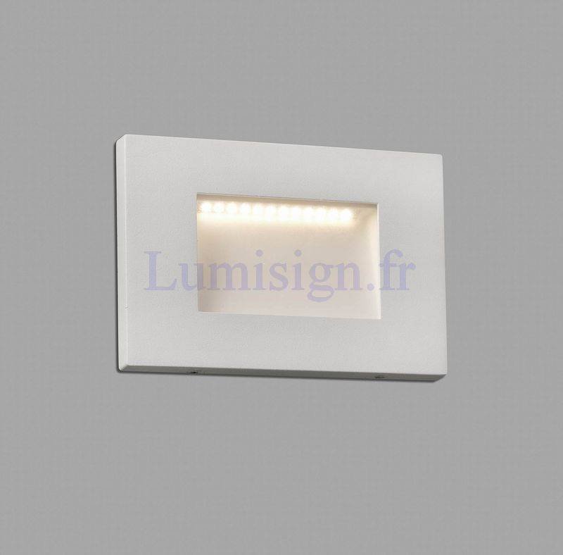 Applique extérieure encastrable LED 5W SPARK blanche - Lumisign