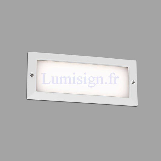 Applique extérieure encastrable LED 5W STRIPE blanche - Lumisign