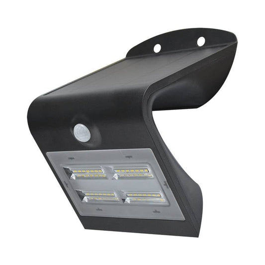 Applique extérieure LED solaire avec détecteur 3.2W noire - Lumisign