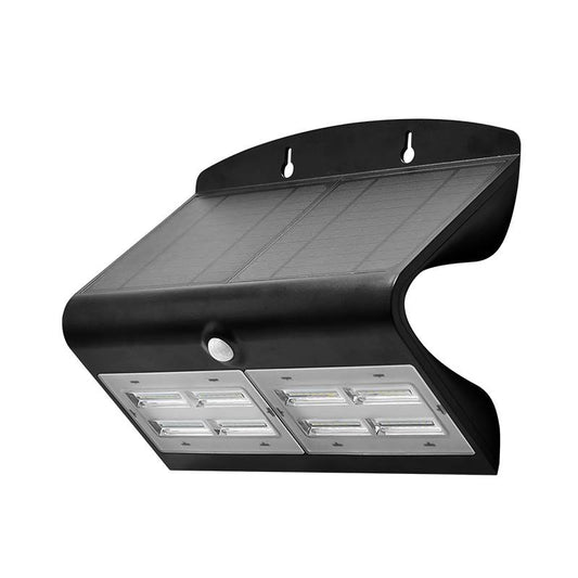 Applique extérieure LED solaire avec détecteur 6.8W noire - Lumisign